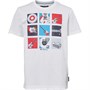 Ben Sherman Junior Wall Of Sound T-Shirt Biały