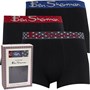 Ben Sherman Herren Edlin Boxershorts Schwarz