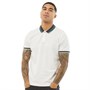 Ben Sherman Mens Embroidered Logo Pique Polo White