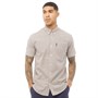 Ben Sherman Chemise à Manches Courtes Gingham Homme Moutarde