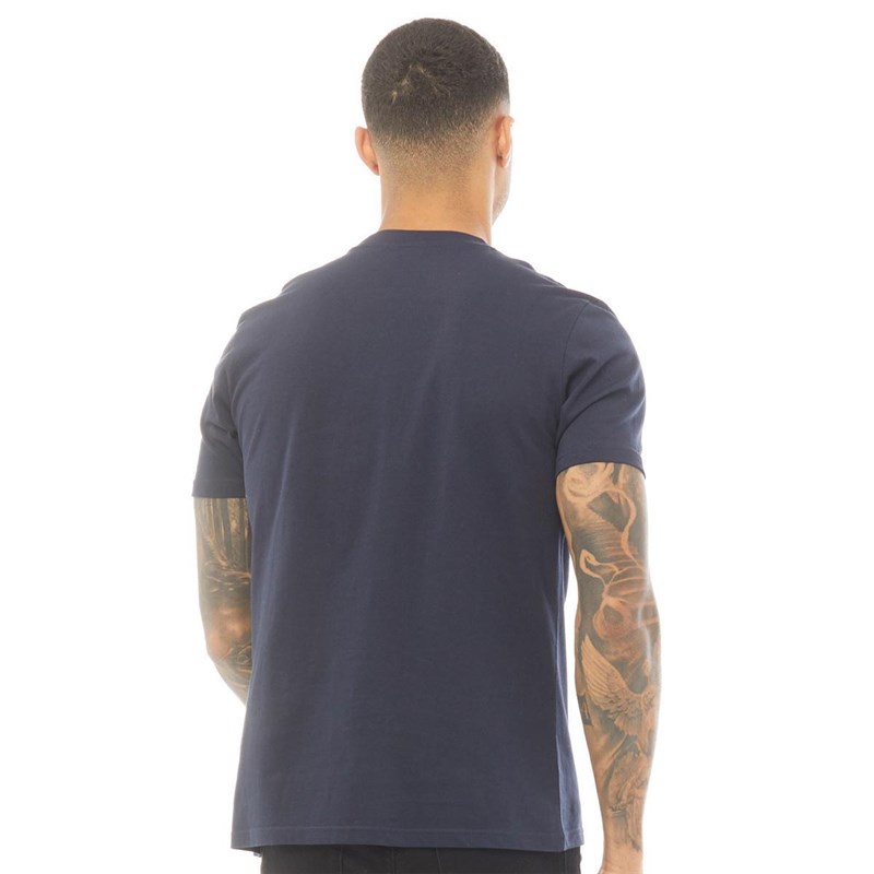 Ben Sherman Mens Record Targets T-Shirt Dark Navy