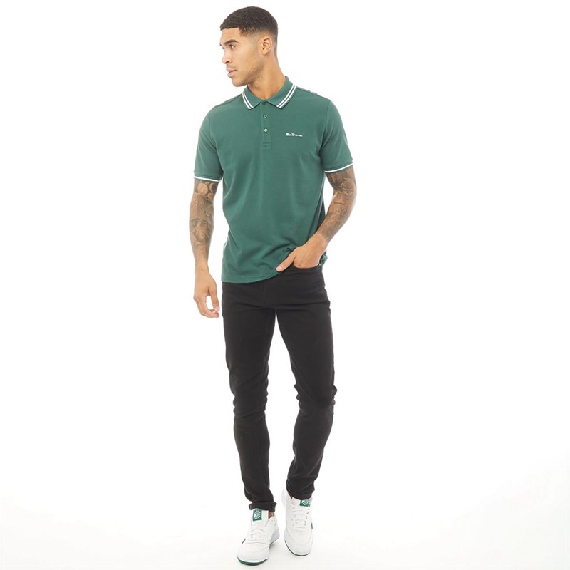Ben Sherman Polo Homme Vert Foncé