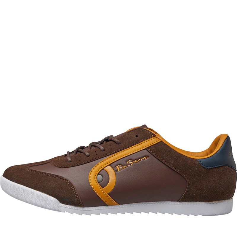 Ben Sherman Mens Target Trainers Chocolate