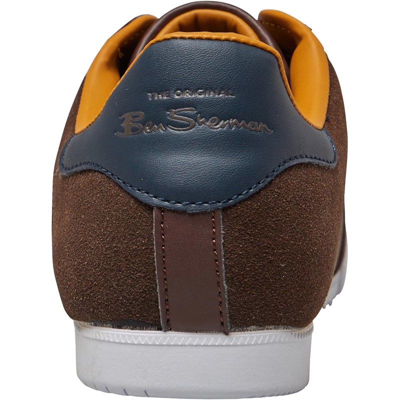 Ben Sherman Mens Target Trainers Chocolate