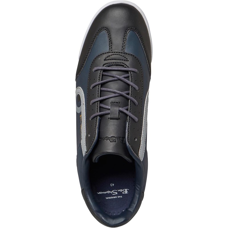 Buy Ben Sherman Mens Target Trainers Black/Navy