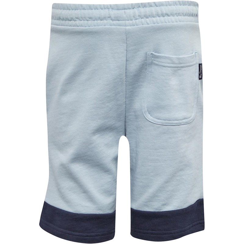 Ben Sherman Boys Blocked Mod FT Sweat Shorts Skyway