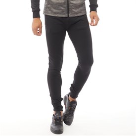 Brave Soul Heren Skinny Joggingbroek Zwart brave soul kopen in de aanbieding
