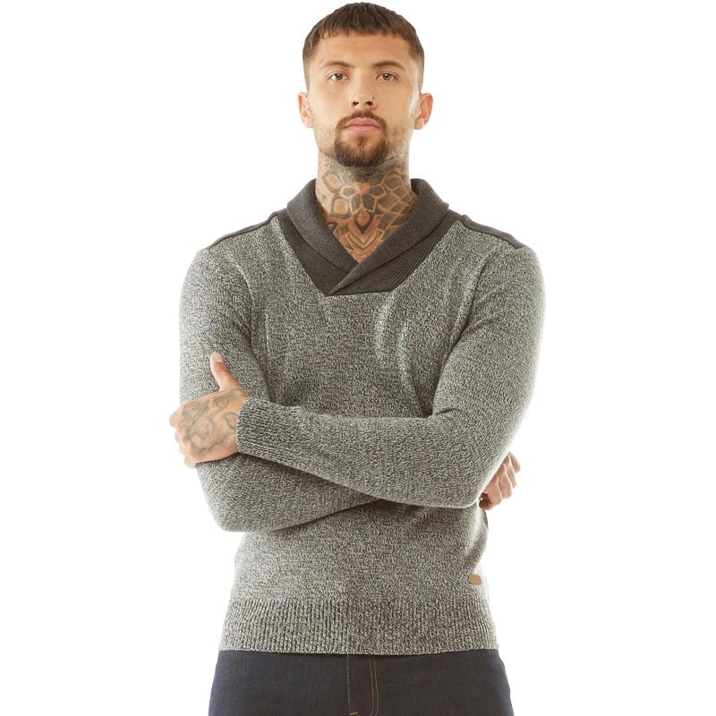 mens shawl neck jumper
