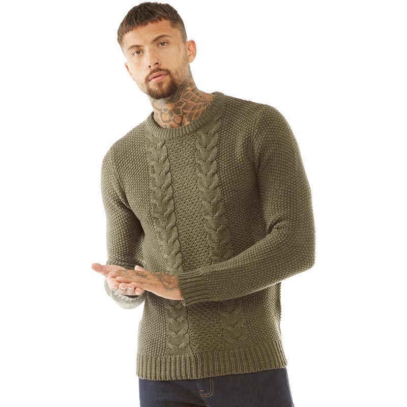 mens khaki jumper