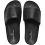 Brave Soul Mens Gator Slide Sandals Black