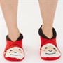 Brave Soul Womens Santa Slipper Socks Red