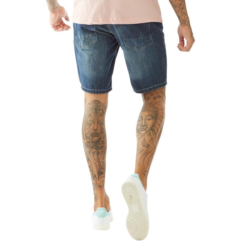 Brave Soul Męskie Wills Denimowe Szorty Niebieski