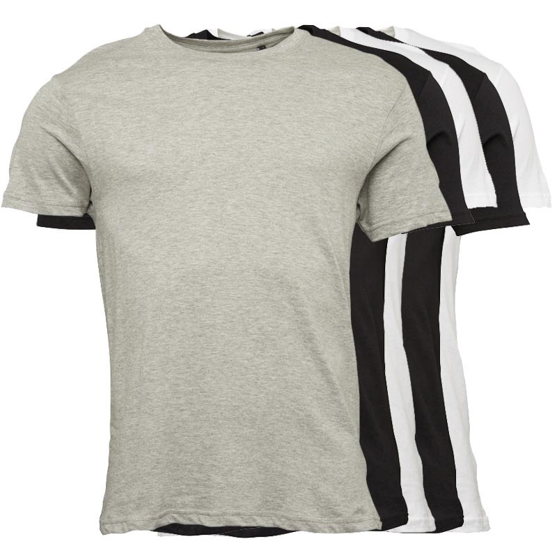 Buy Brave Soul Mens Harris Five Pack TShirt Black/Black/White/White