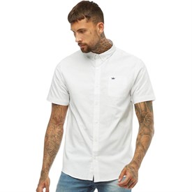 Brave Soul Heren Senatec Overhemd Met Korte Mouwen Wit brave soul kopen in de aanbieding