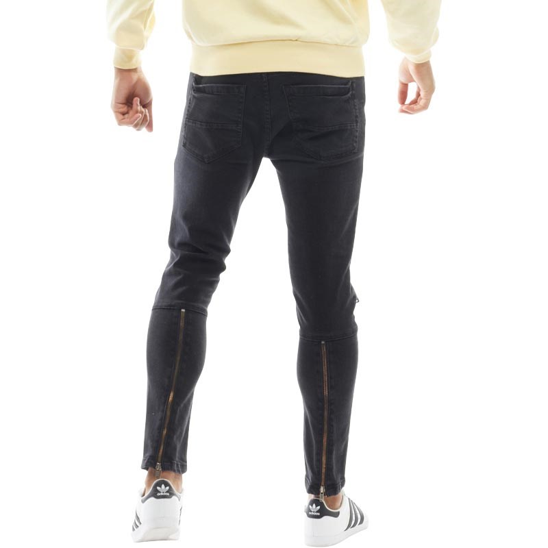 mens charcoal ripped jeans