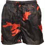 Brave Soul Boys Perth Camo Print Swim Shorts Khaki/Orange Camo