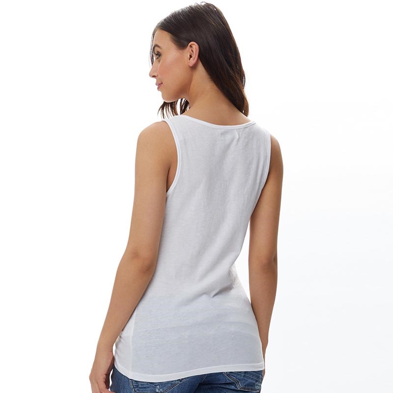 Brave Soul Womens Monica Vest White