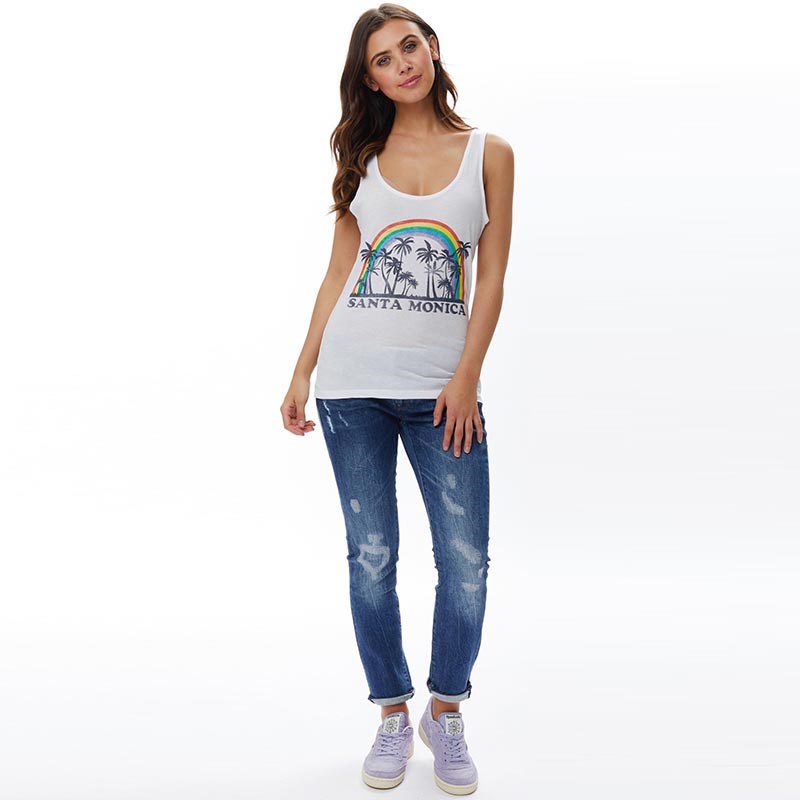 Brave Soul Womens Monica Vest White