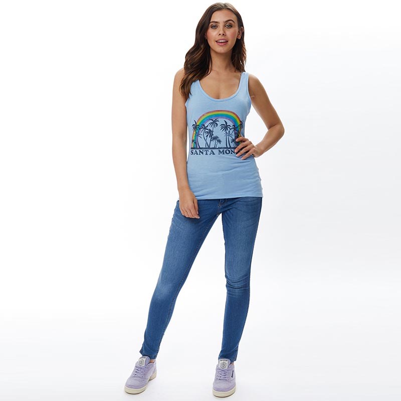 Brave Soul Womens Monica Vest Blue