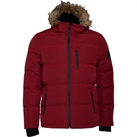 Brave Soul Heren Trail Parka Donkerrood brave soul kopen in de aanbieding