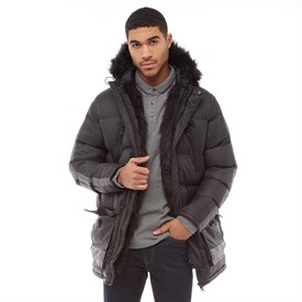Brave Soul Heren Campbell Parka Zwart brave soul kopen in de aanbieding