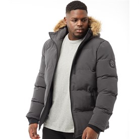 Brave Soul Heren Plus Sizetrail Parka Donkergrijs brave soul kopen in de aanbieding