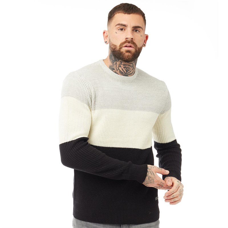 Buy Brave Soul Mens Creation Jumper Grey