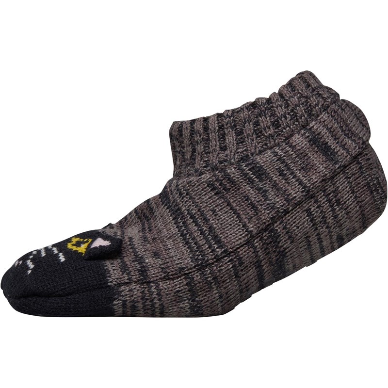 Image of Brave Soul Womens Harper Cat Slipper Socks Multi