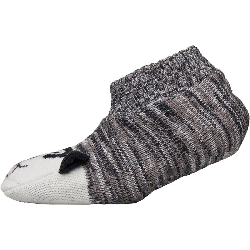 Image of Brave Soul Womens Harper Dog Slipper Socks Multi