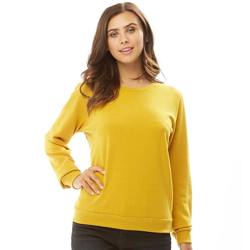 Buy Brave Soul Womens Duke Sweatshirt Mustard