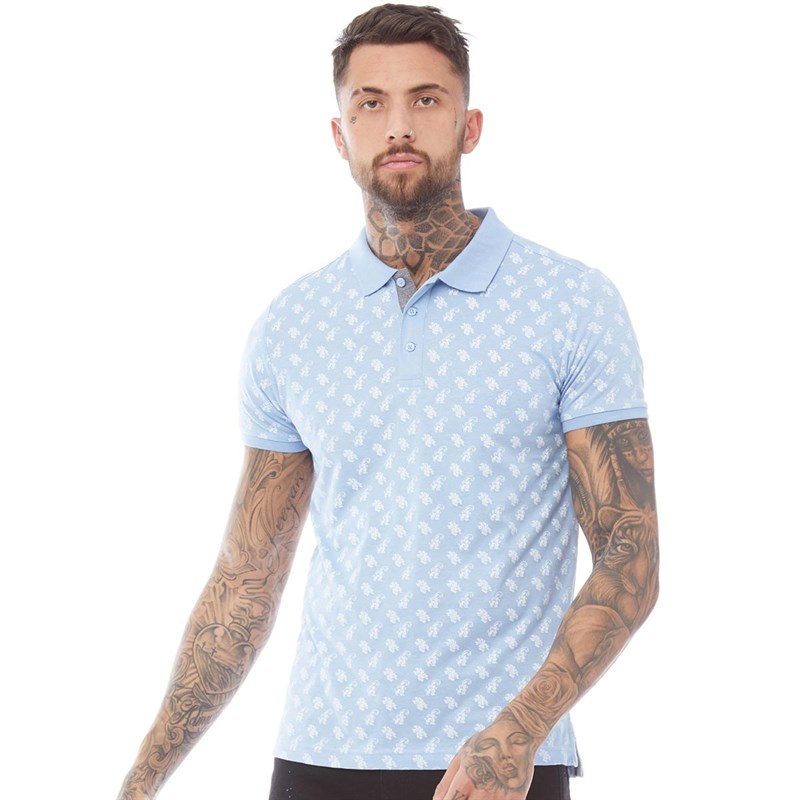 Buy Brave Soul Mens Radial Polo Artic