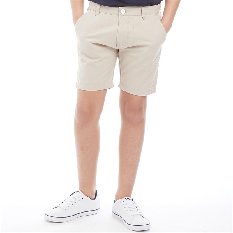 Buy Brave Soul Junior Boys Cotton Twill Shorts Stone