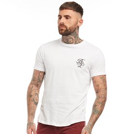 Brave Soul Heren Frain T Shirt Wit brave soul kopen in de aanbieding
