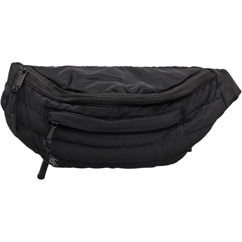 mens plain black bum bag