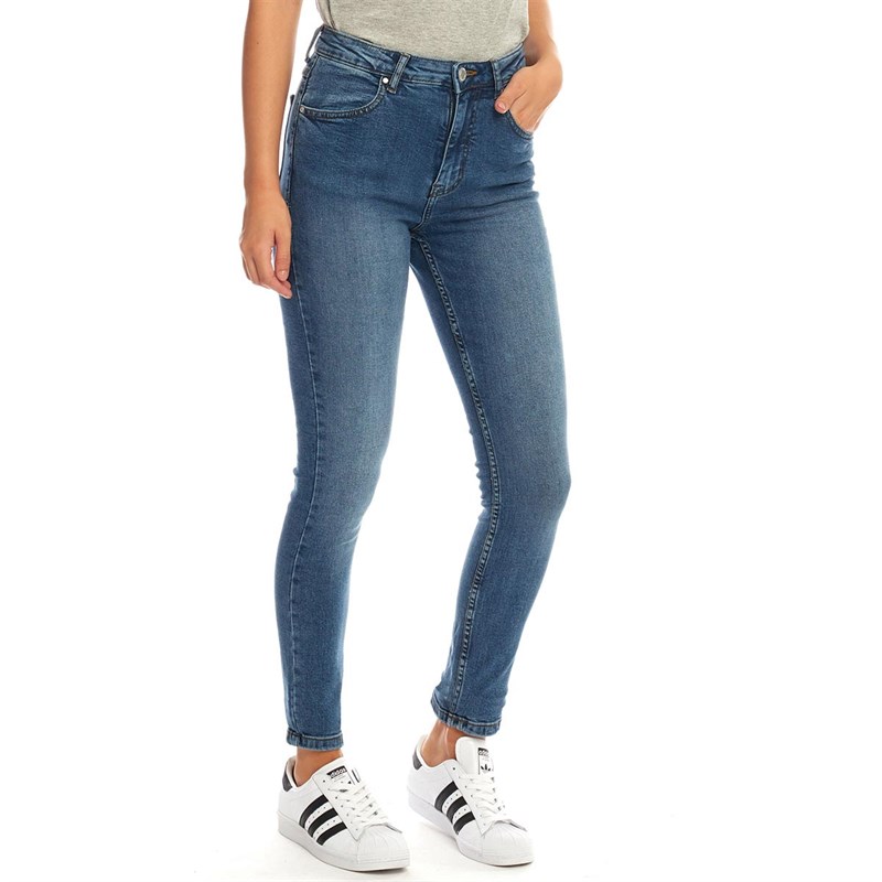 vintage blue skinny jeans