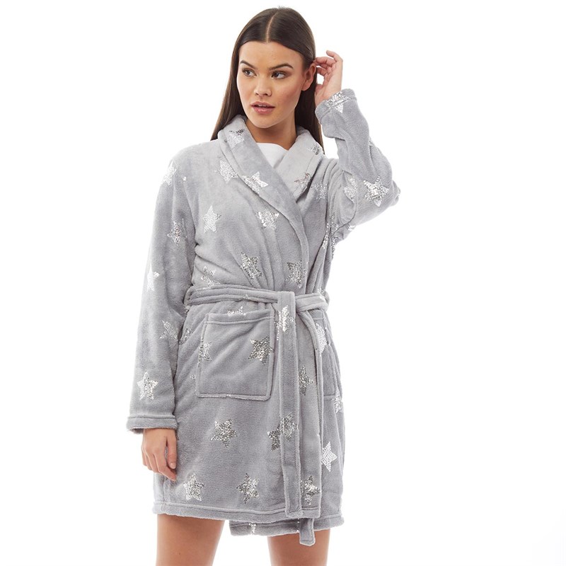 ladies star dressing gown