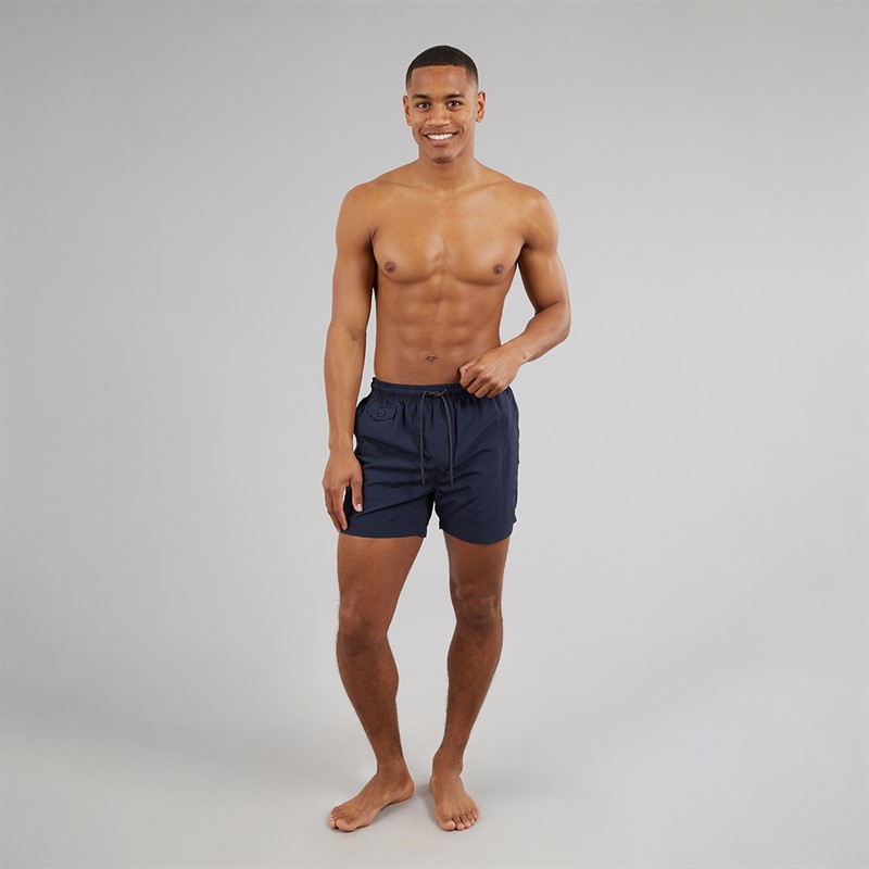 Brave Soul Mens Pier Swim Shorts Navy