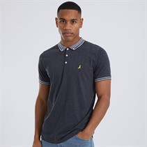 Gemeleerd Marineblauw/Wit