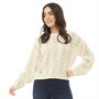 Brave Soul Womens Perth Knitted Jumper Cream