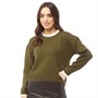 Brave Soul Damskie Sweetie Sweter Khaki