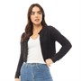 Brave Soul Dames Shaker Fluffy Vest Zwart