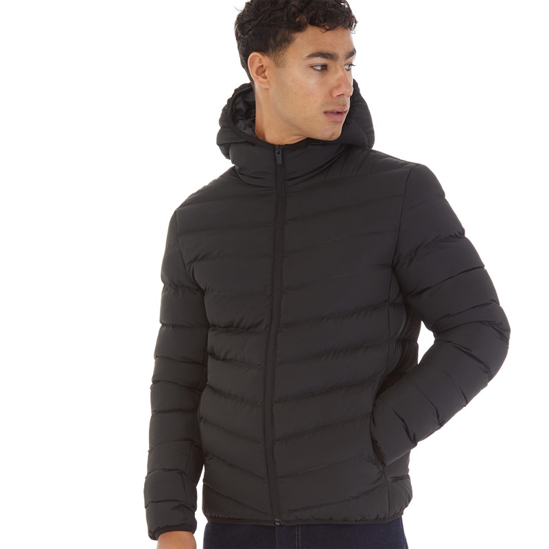 Brave Soul Mens Grantplain Padded Jacket Black