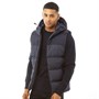 Brave Soul Mens Leyland Padded Gilet With Hood Navy