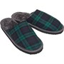 Brave Soul Pantoufles Mule Homme Bleu Vert Carreaux