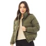 Brave Soul Damskie Slay Kurtka Puffer Khaki