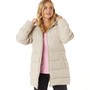 Brave Soul Damskie Dominica Kurtka Puffer Ecru