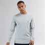Brave Soul T-shirt à manches longues Franz col rond Gris Chiné Clair/Gris Chiné Foncé