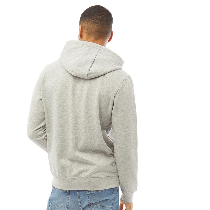 Brave Soul Mens House Hoodie Light Grey Marl