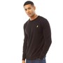 Brave Soul Mens Albert Crew Neck Jumper Jet Black