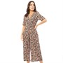 Brave Soul Womens Ellis Jumpsuit Black Floral Combo
